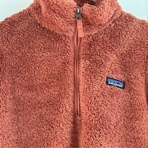 Patagonia Kids Half-Zip Sherpa Fleece — Coral
